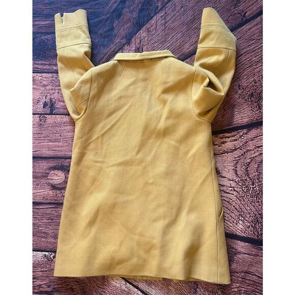 Etcetera Womens‎ Yellow Wool Blend Coat Size 12 - Picture 8 of 11